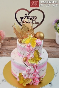粉彩蝴蝶 疊層蛋糕
